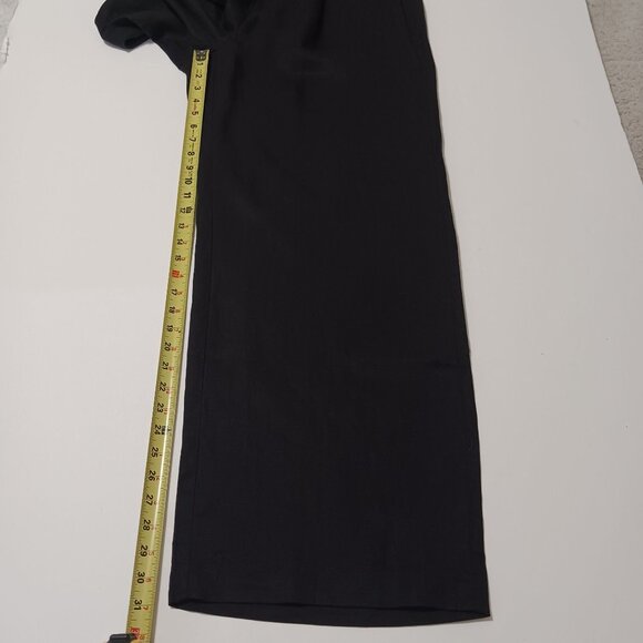Torrid Wide Leg Studio Linen High Rise Pant Black Size 12 TALL Trousers NWT - Picture 13 of 15